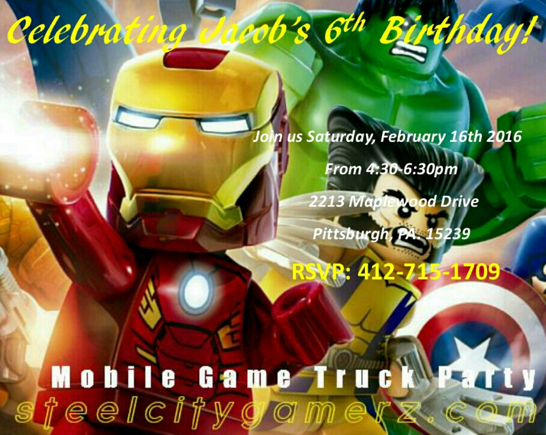 lego marvel invite download - fortnite party invitations free